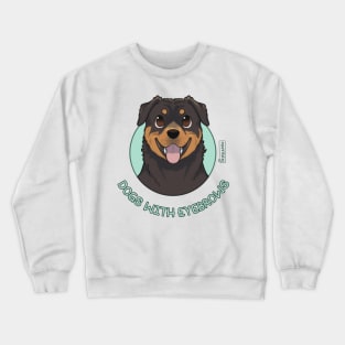 Dogs with eyebrows - Rottweiler Crewneck Sweatshirt